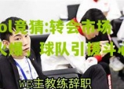 lol竞猜:转会市场火爆，球队引援斗心